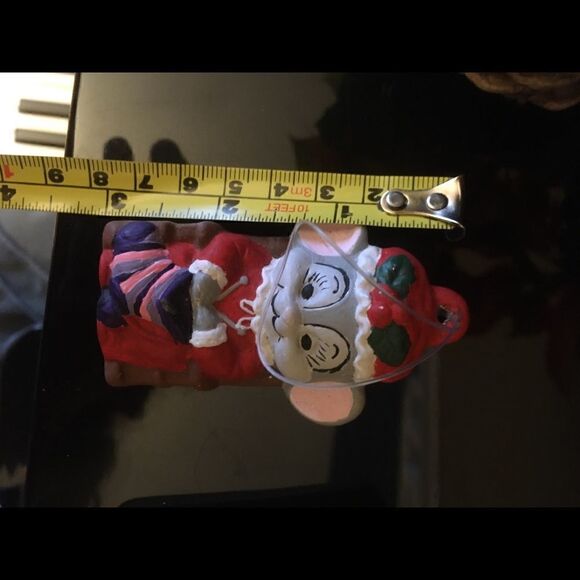 Trio of Handpainted Cute Christmas Mice Ornaments - Picture 11 of 12